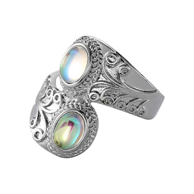 MOONSTONE RING - PUNK STYLE